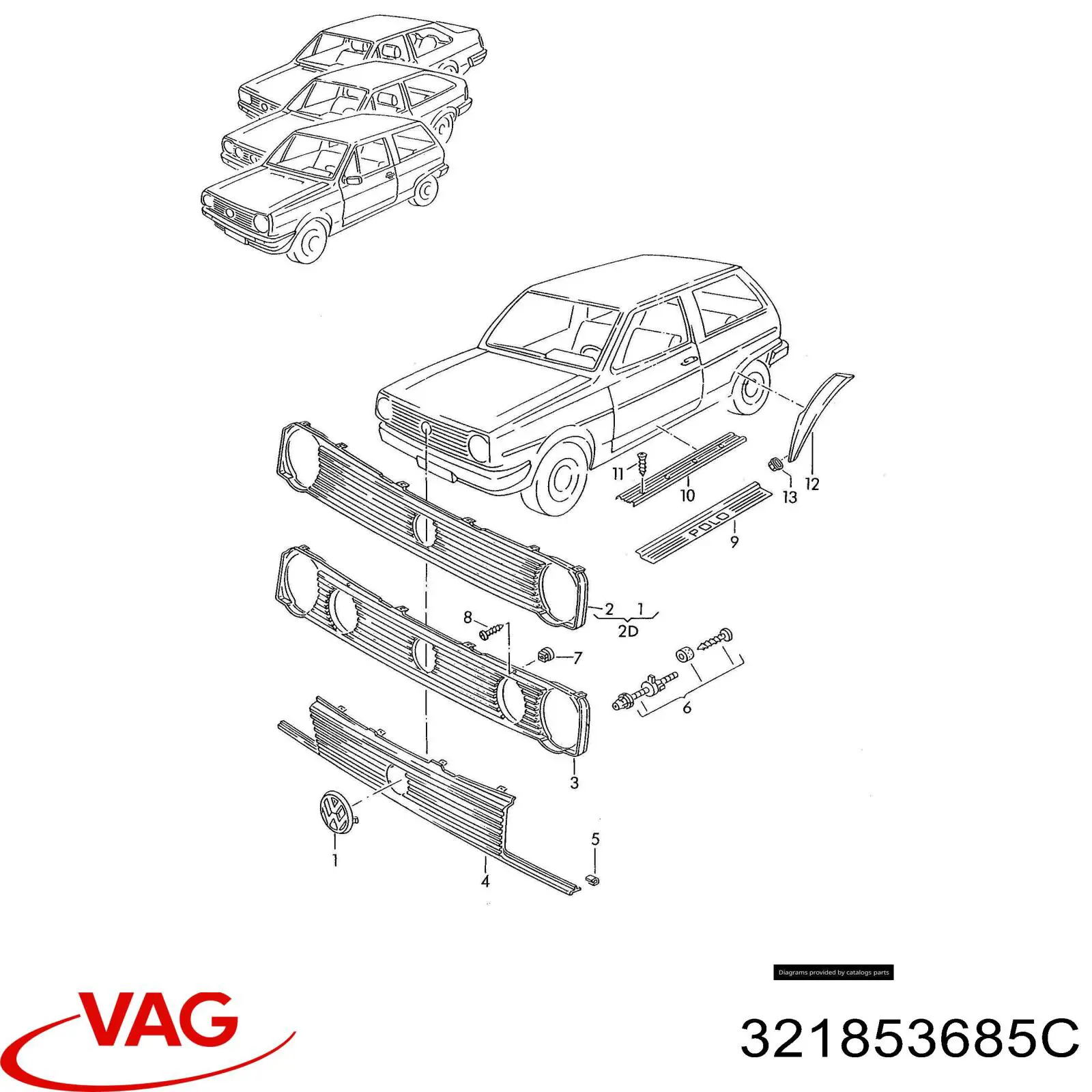  VAG 321853685C цена, от 5.64 USD
