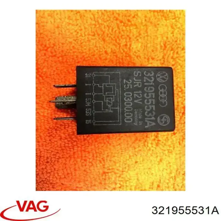 Compre 321955531A VAG Relê de controlo de limpador pára-brisas