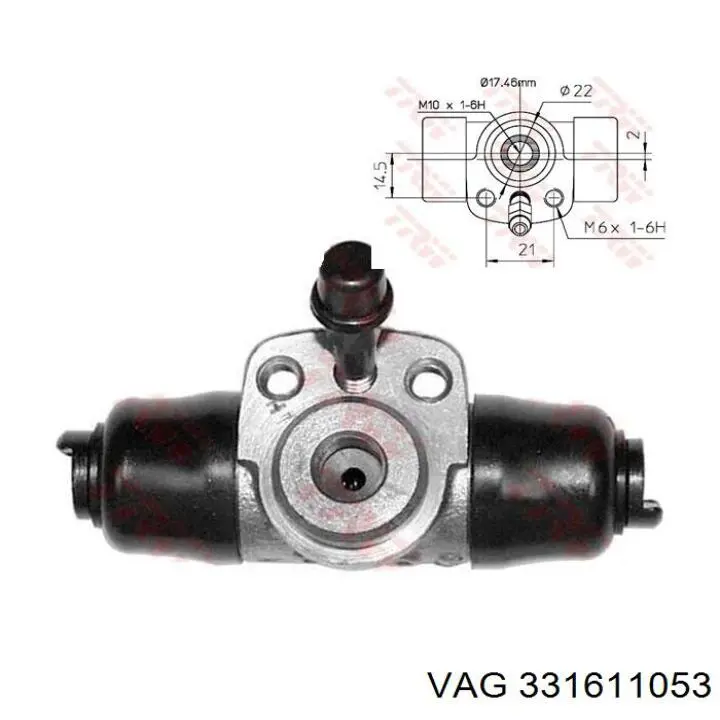 Цилиндр тормозной колесный 331611053 VAG