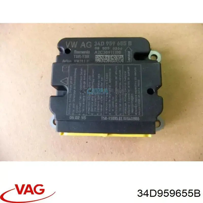 34D959655BZ03 VAG модуль-процессор управления подушкой безопасности (эбу airbag)