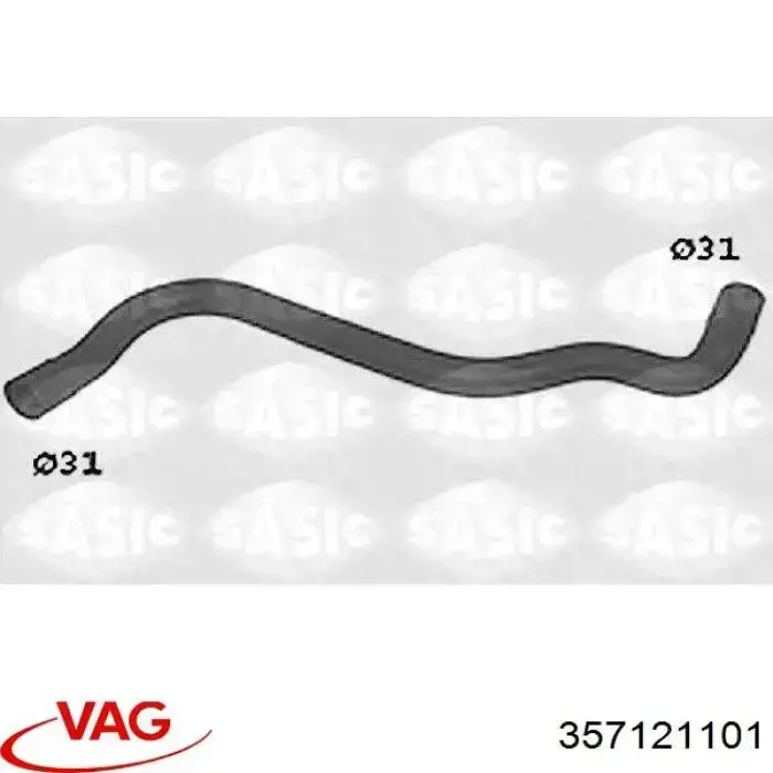 Шланг радиатора охлаждения VAG 357121101B цена, от 17.69 USD