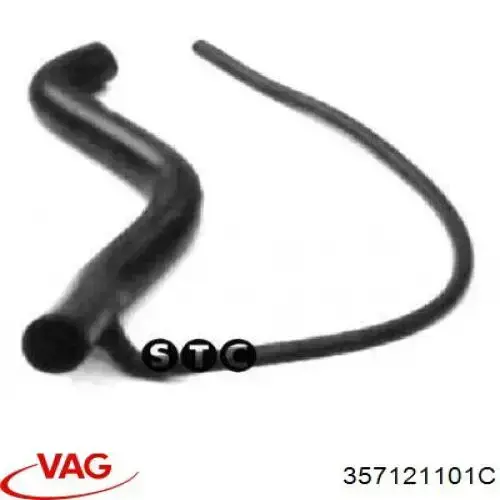 Шланг радиатора охлаждения VAG 357121101C цена, от 28.97 USD