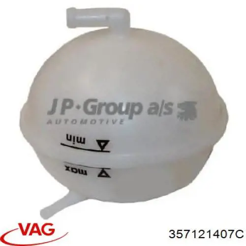 Купить 357121407C VAG Водяной бачок системы охлаждения