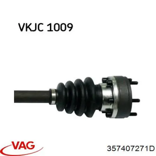 Купить 357407271D VAG Привод в сборе левый