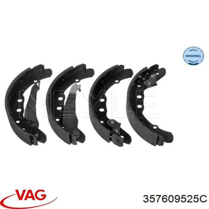Тормоза рабочие задние ножные и тормозные барабаны VAG 357609525C цена, от 18.59 USD