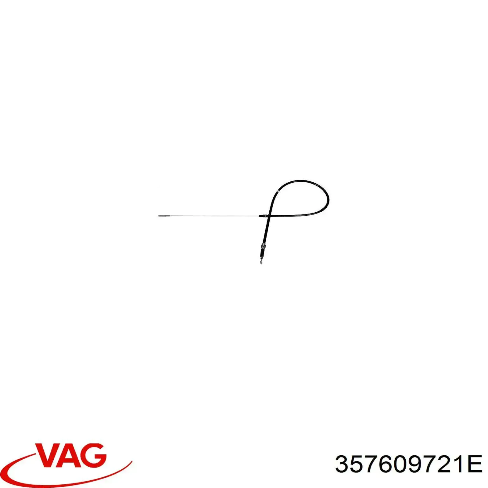 Задний трос ручника 357609721E VAG
