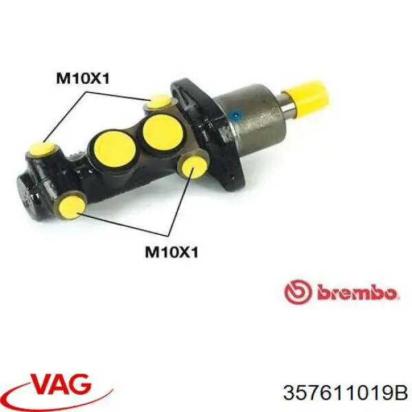 Купить 357611019B VAG Главный тормозной цилиндр
