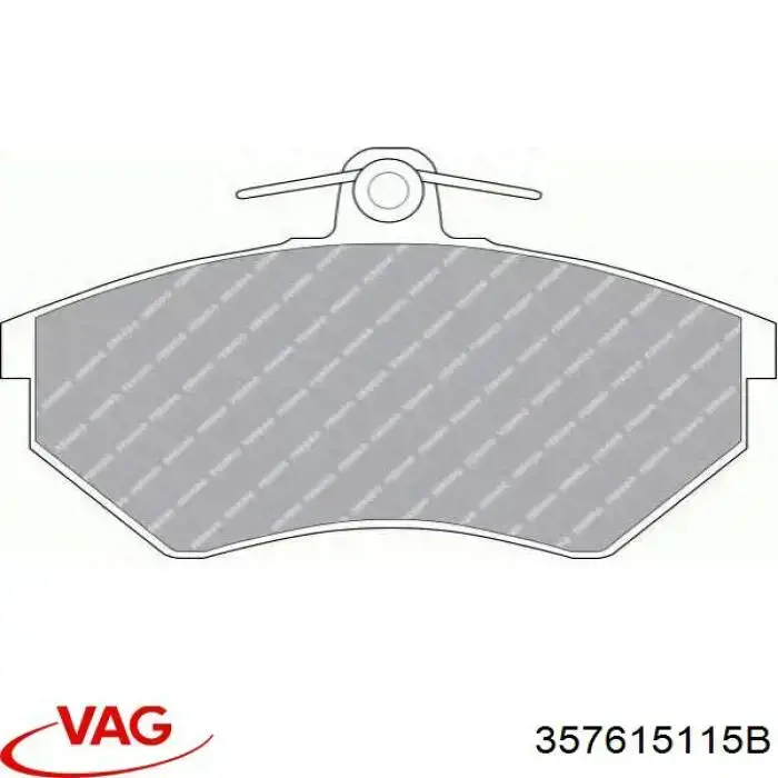 Колодки VAG 357615115B цена, от 14.64 USD