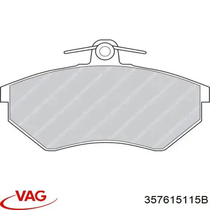 Купить 357615115B VAG Колодки тормозные