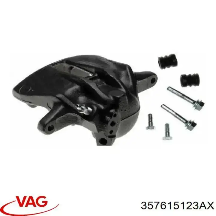 Купить 357615123AX VAG Суппорт тормозной передний левый