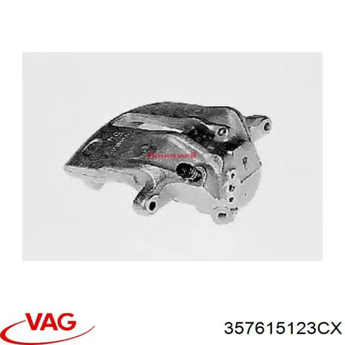 Купить 357615123CX VAG Суппорт тормозной передний левый