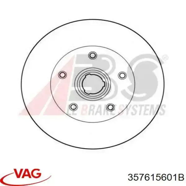 Тормозные диски 357615601B VAG
