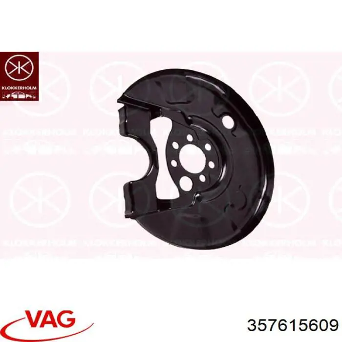 Купить 357615609 VAG Защита тормозного диска заднего, левая