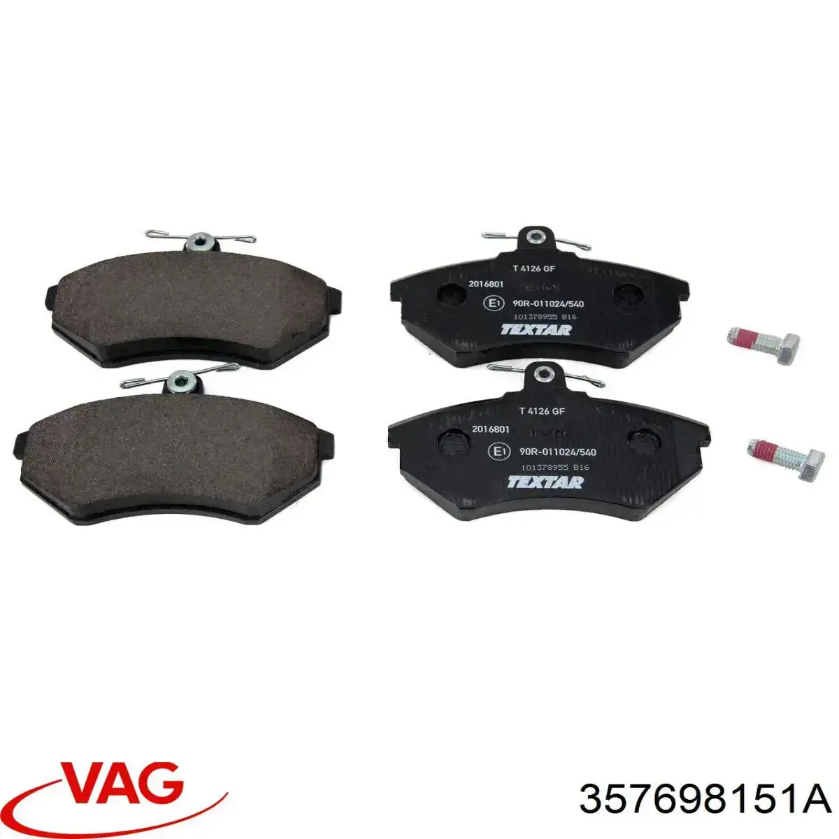 Передние тормозные колодки 357698151A VAG