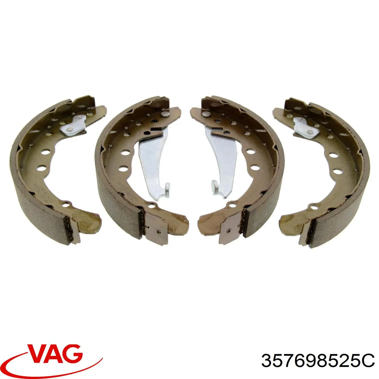Задние барабанные колодки 357698525C VAG
