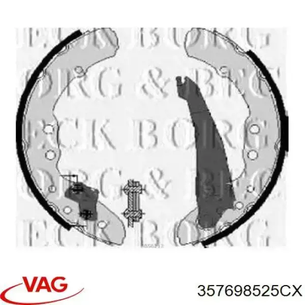 Тормоза рабочие задние ножные и тормозные барабаны VAG 357698525CX цена, от 19.00 USD