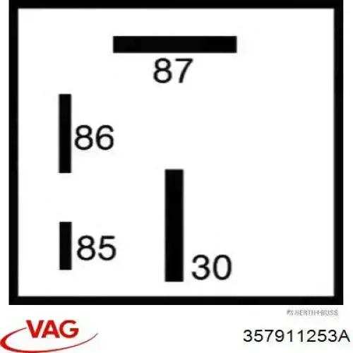 357911253A VAG Реле свечей накала