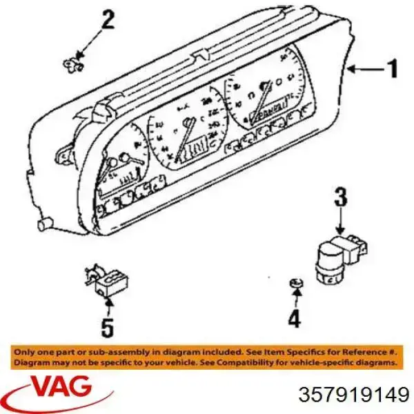 Купить 357919149 VAG Датчик скорости вращения вала АКПП