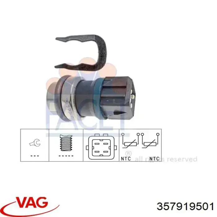 Датчик температуры жидкости VAG 357919501