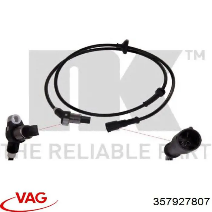 Датчик антиблокировочной системы торможения VAG 357927807 цена, от 17.39 USD