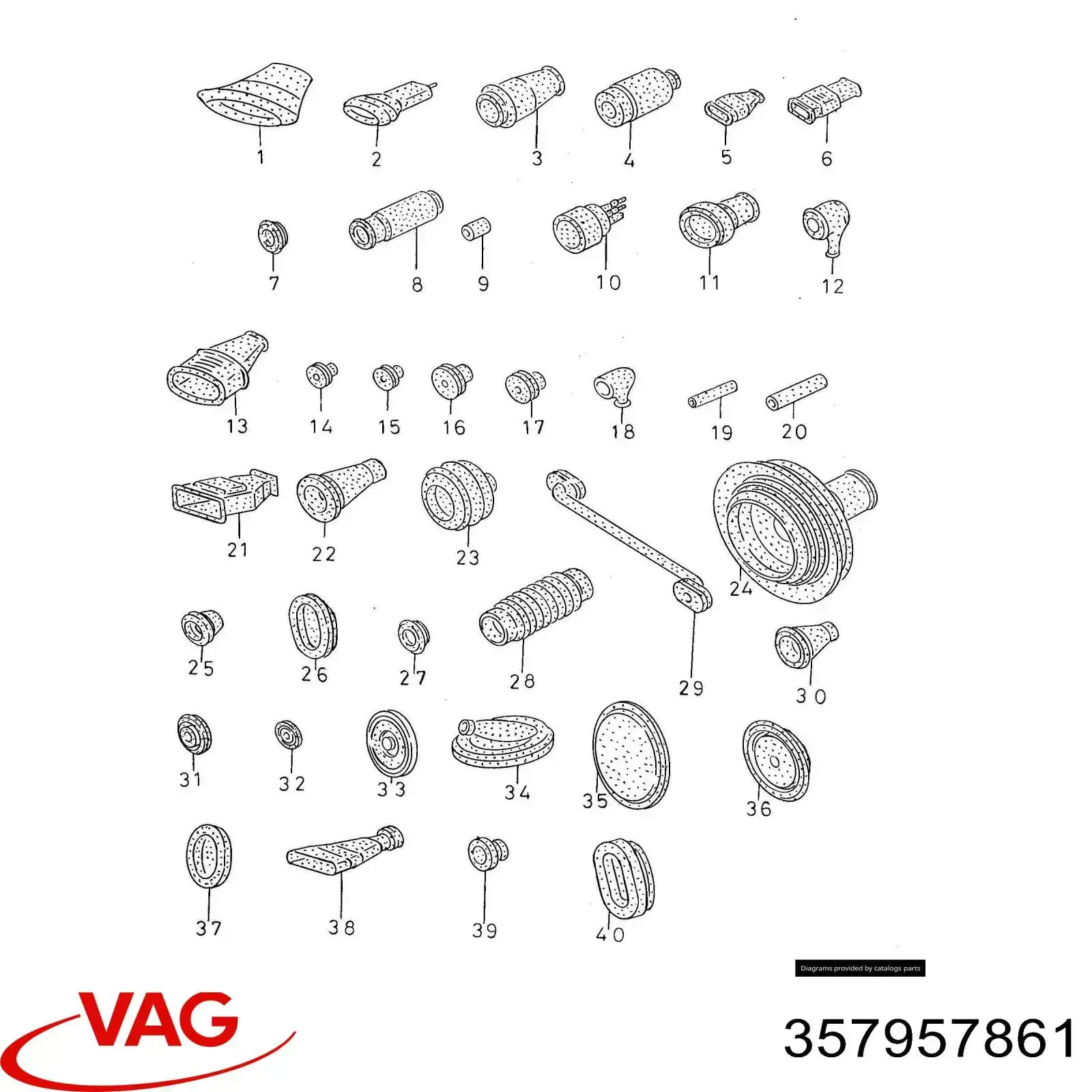  VAG 357957861 цена, от 4.25 USD