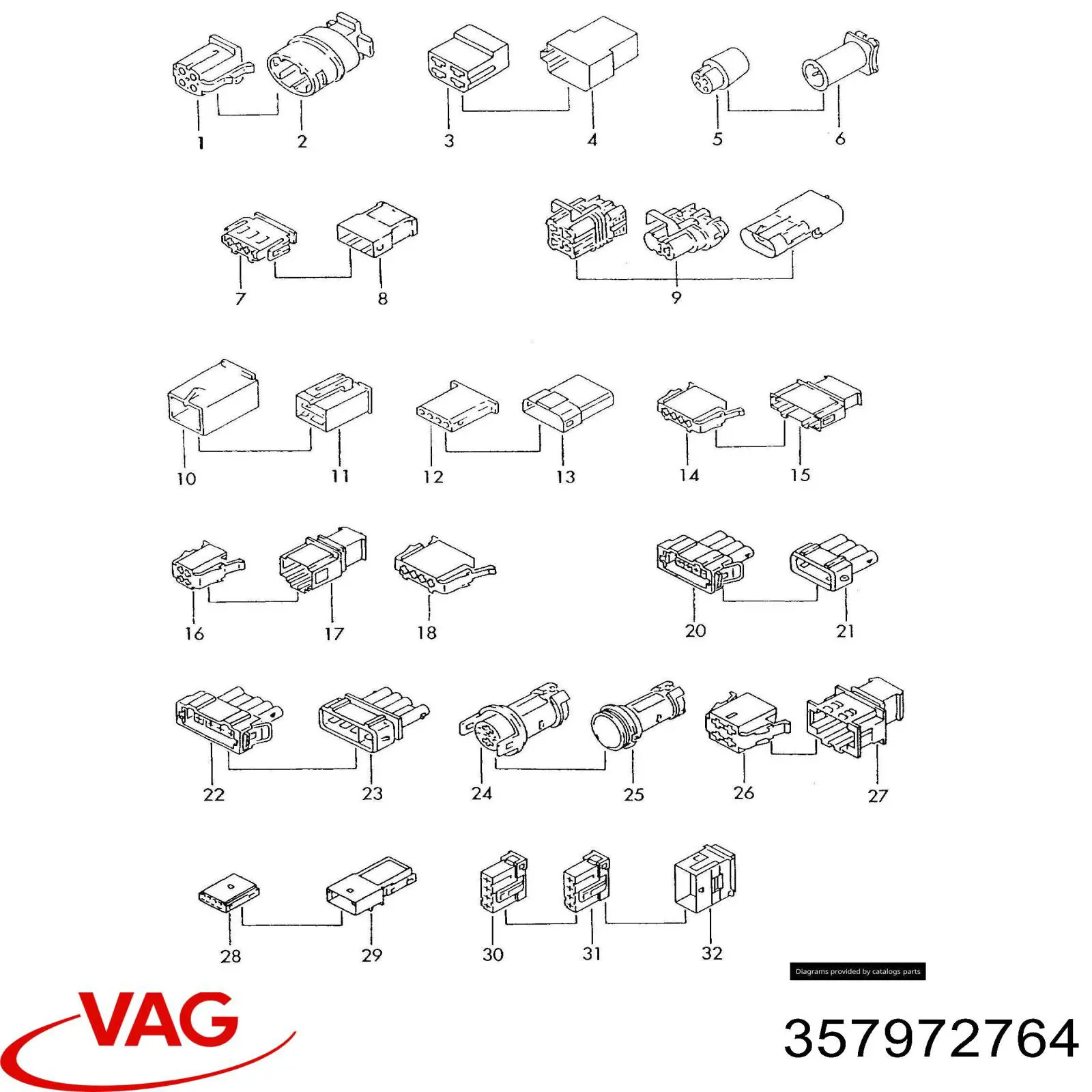  VAG 357972764 цена, от 6.69 USD