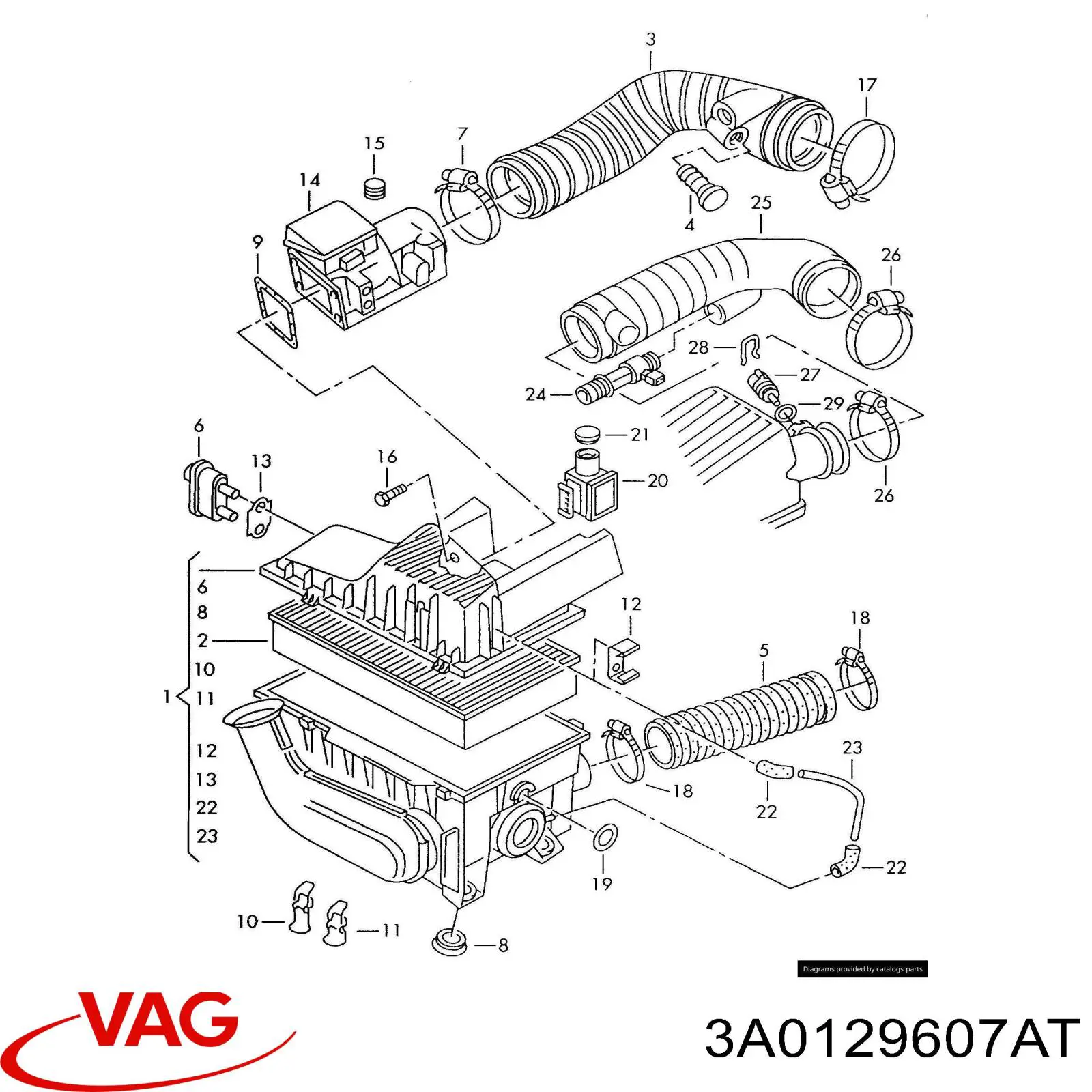 3A0129607AT VAG 