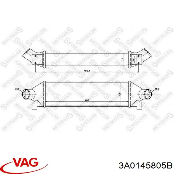  Интеркулер Volkswagen Passat 
