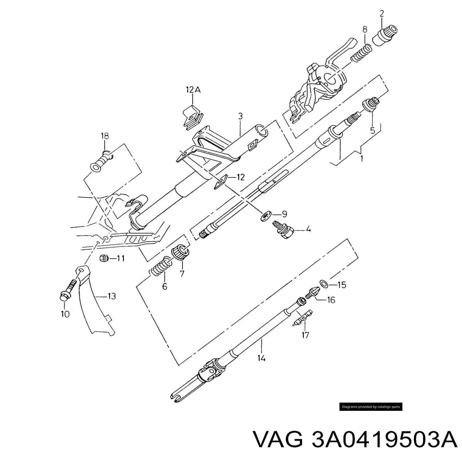 Купить 6M0422154F VAG Бачок насоса гидроусилителя руля