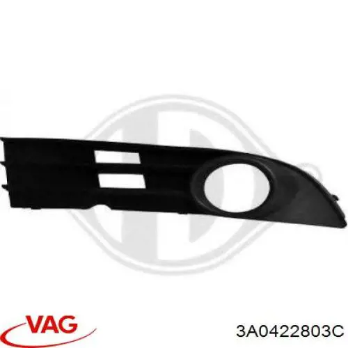 Тяга рулевая в сборе левая 3A0422803C VAG