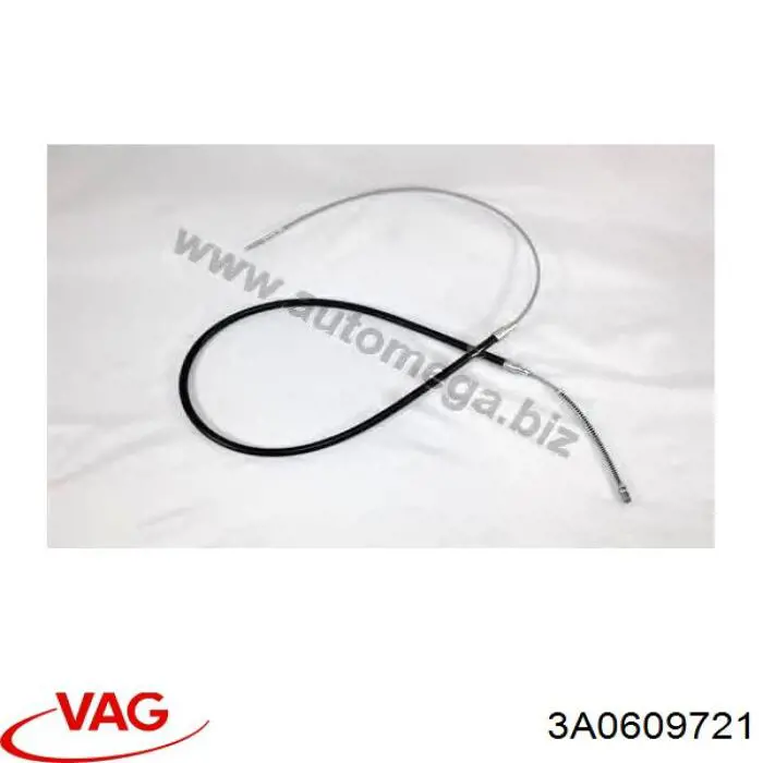 Задний трос ручника 3A0609721 VAG
