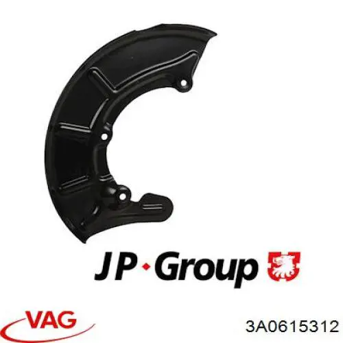 Щиток тормозного диска переднего VAG 3A0615312 цена, от 10.07 USD