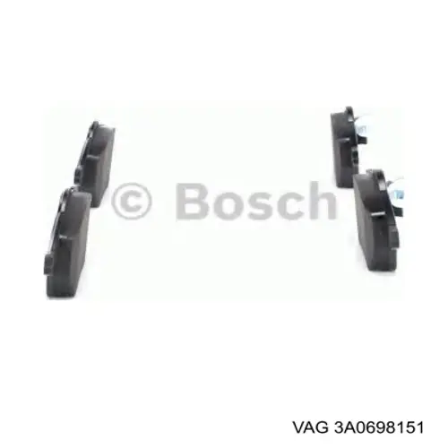 Передние тормозные колодки 3A0698151 VAG