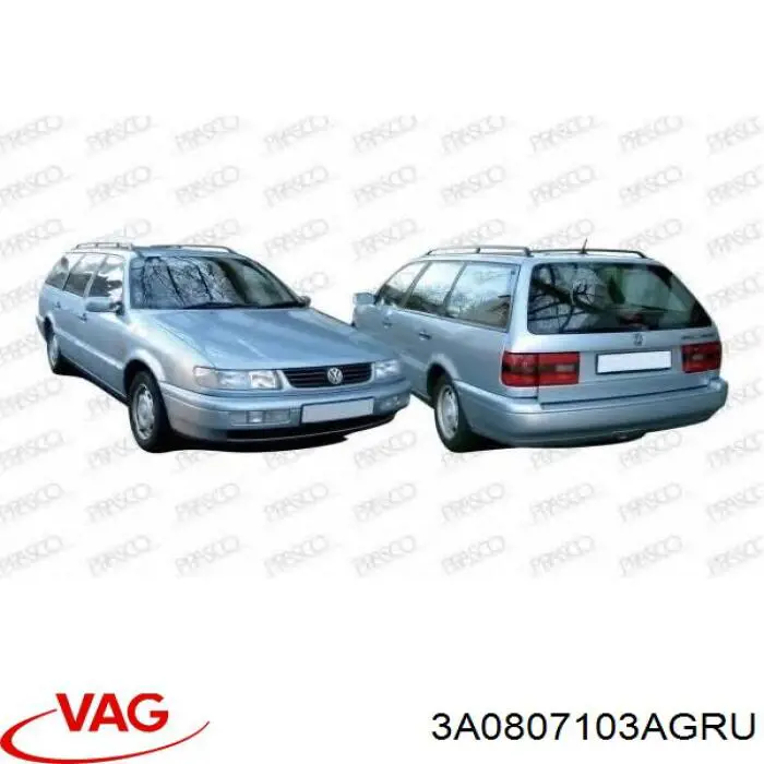 Бампер передний VAG 3A0807103AGRU