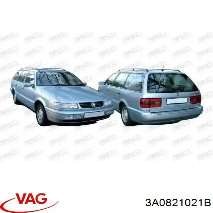 Переднее левое крыло на Volkswagen Passat B3, B4 3A2, 351, 312