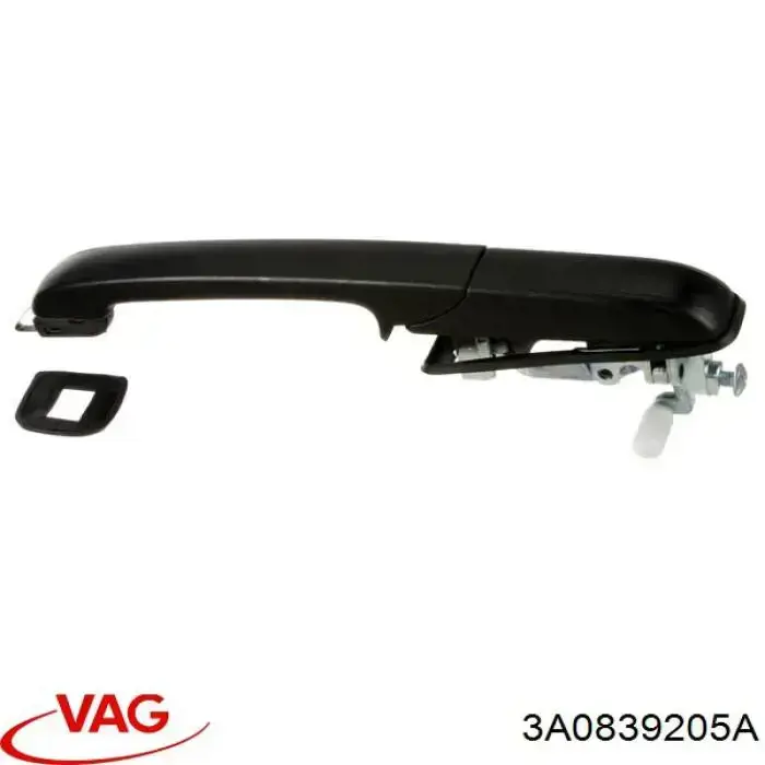 Ручка двери задней наружная левая VAG 3A0839205A цена, от 8.42 USD
