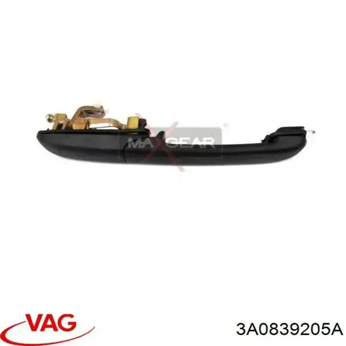 Купить 3A0839205A VAG Ручка двери задней наружная левая