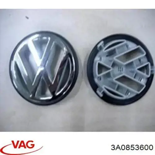 Фирменный значек решетки радиатора VAG 3A0853601EPH