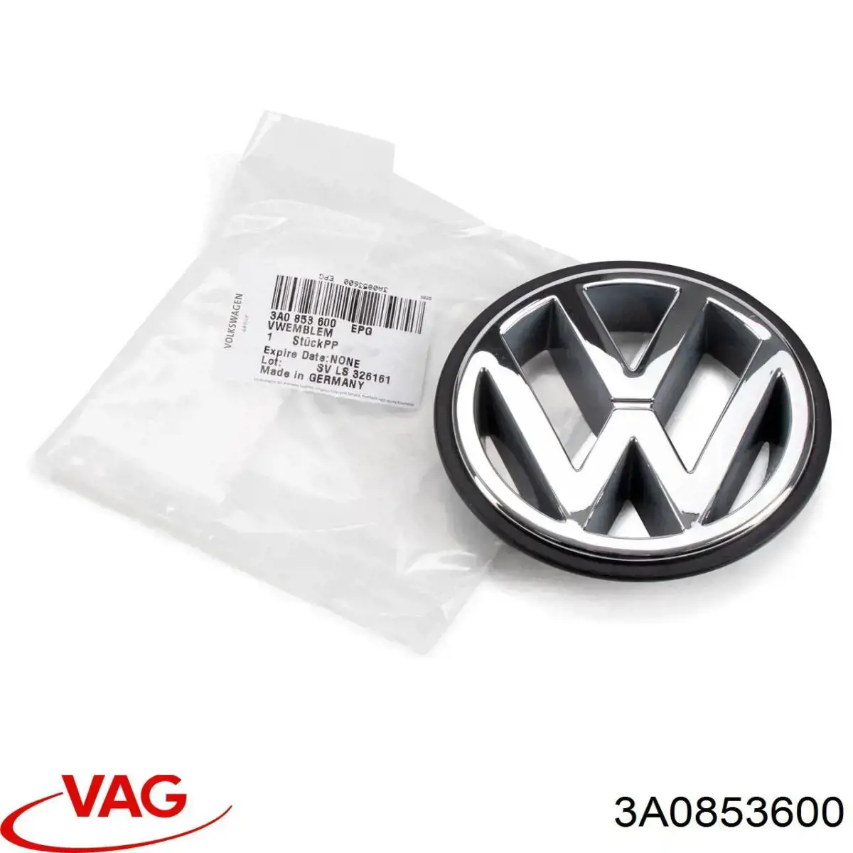 Эмблема решетки радиатора на Volkswagen Vento 1HX0