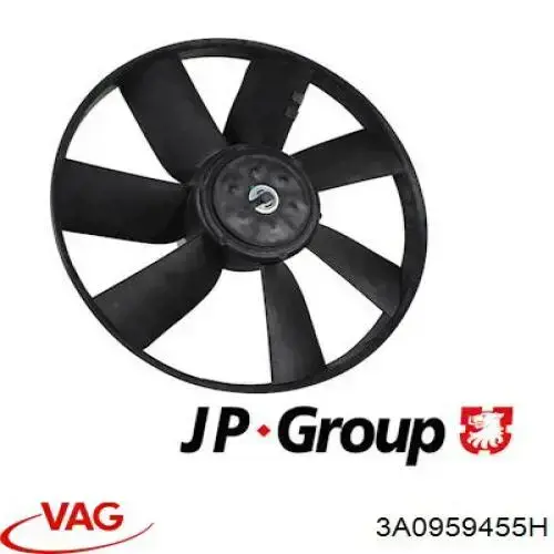 Электровентилятор охлаждения в сборе VAG 3A0959455H цена, от 36.68 USD