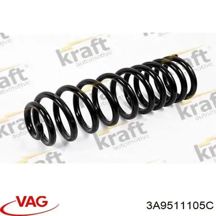 Купить 3A9511105C VAG Пружина подвески