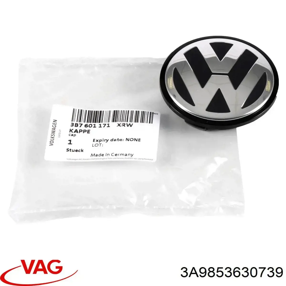 Купить 3A9853630739 VAG Эмблема крышки багажника