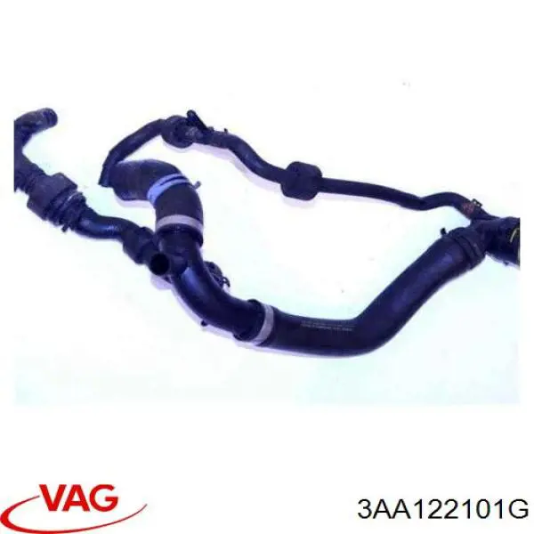 Шланг радиатора охлаждения VAG 3AA122101E цена, от 6.33 USD