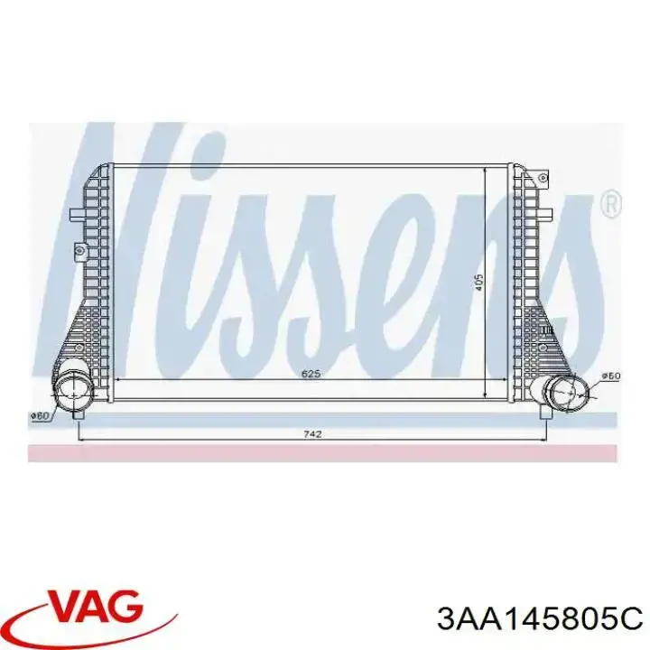 Купить 3AA145805C VAG Интеркулер