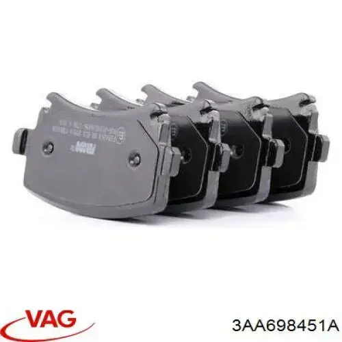 3AA698451A VAG Колодки тормозные дисковые комплект