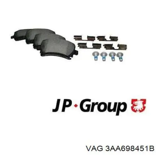 3AA698451B VAG Колодки тормозные дисковые комплект