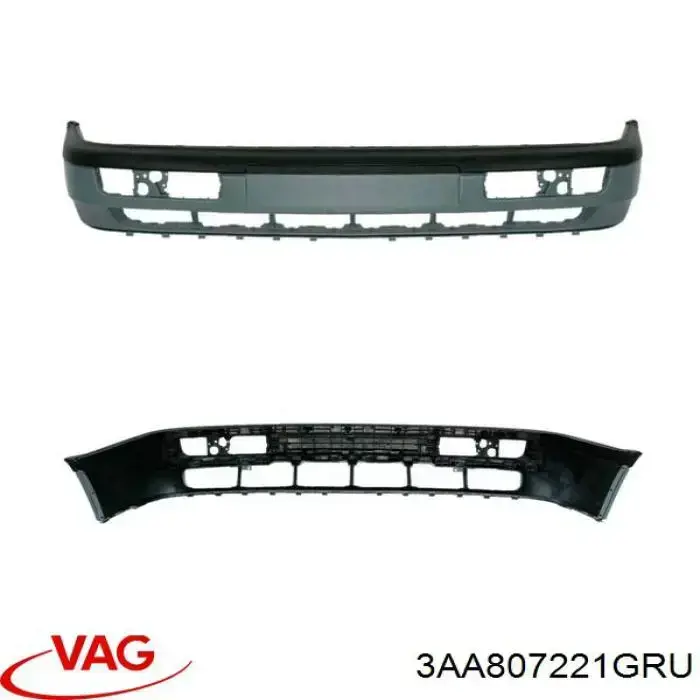 Купить 3AA807221GRU VAG Буфер (бампер) передний