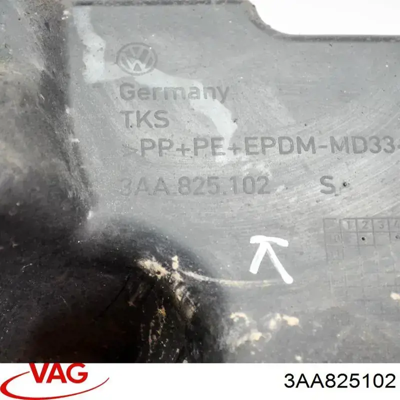Защита днища правая VAG 3AA825102 цена, от 9.02 USD