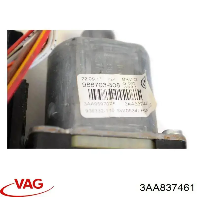 Механизм стеклоподъемника водительской двери VAG 3AA837461 цена, от 38.18 USD