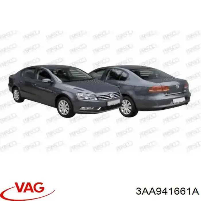 Фара противотуманная, левая VAG 3AA941661A цена, от 47.35 USD